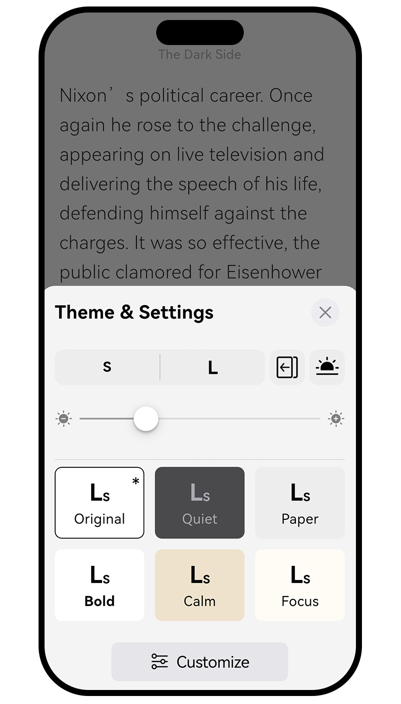 Theme & Settings